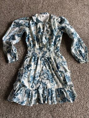 Womens GAP LoveShack Fancy Collab Ruffle Dress
